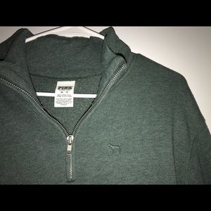 PINK Half zip pullover